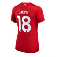 Liverpool Cody Gakpo #18 Replica Home Shirt Ladies 2023-24 Short Sleeve